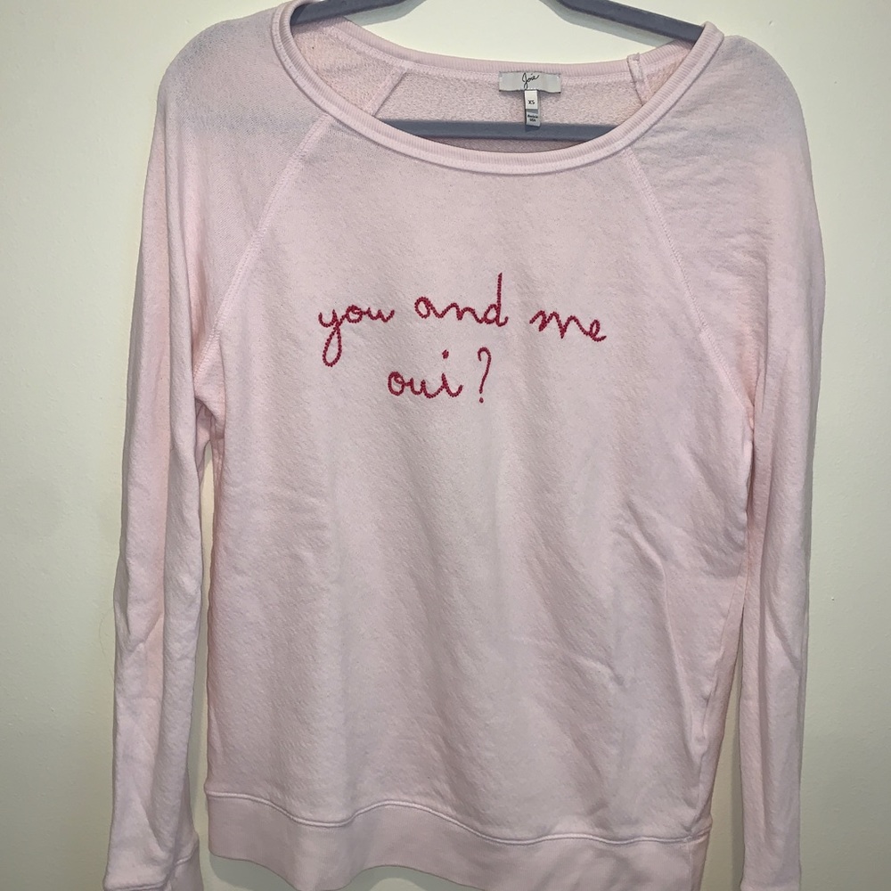 Joie pink sweatshirt